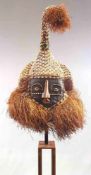 Mask. Probably king. Africa. 55 cm high, 193 cm with stand.