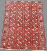 Tekke main carpet. Turkmenistan. Antique. 1st half of the 19th century or earlier.