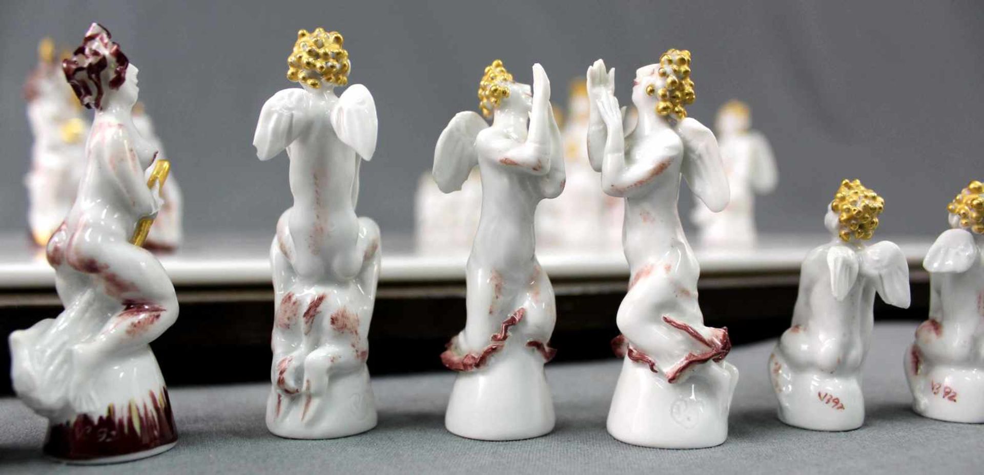 Chess Game, Heaven and Hell. Porcelain. Meissen. Unique - Bild 5 aus 15