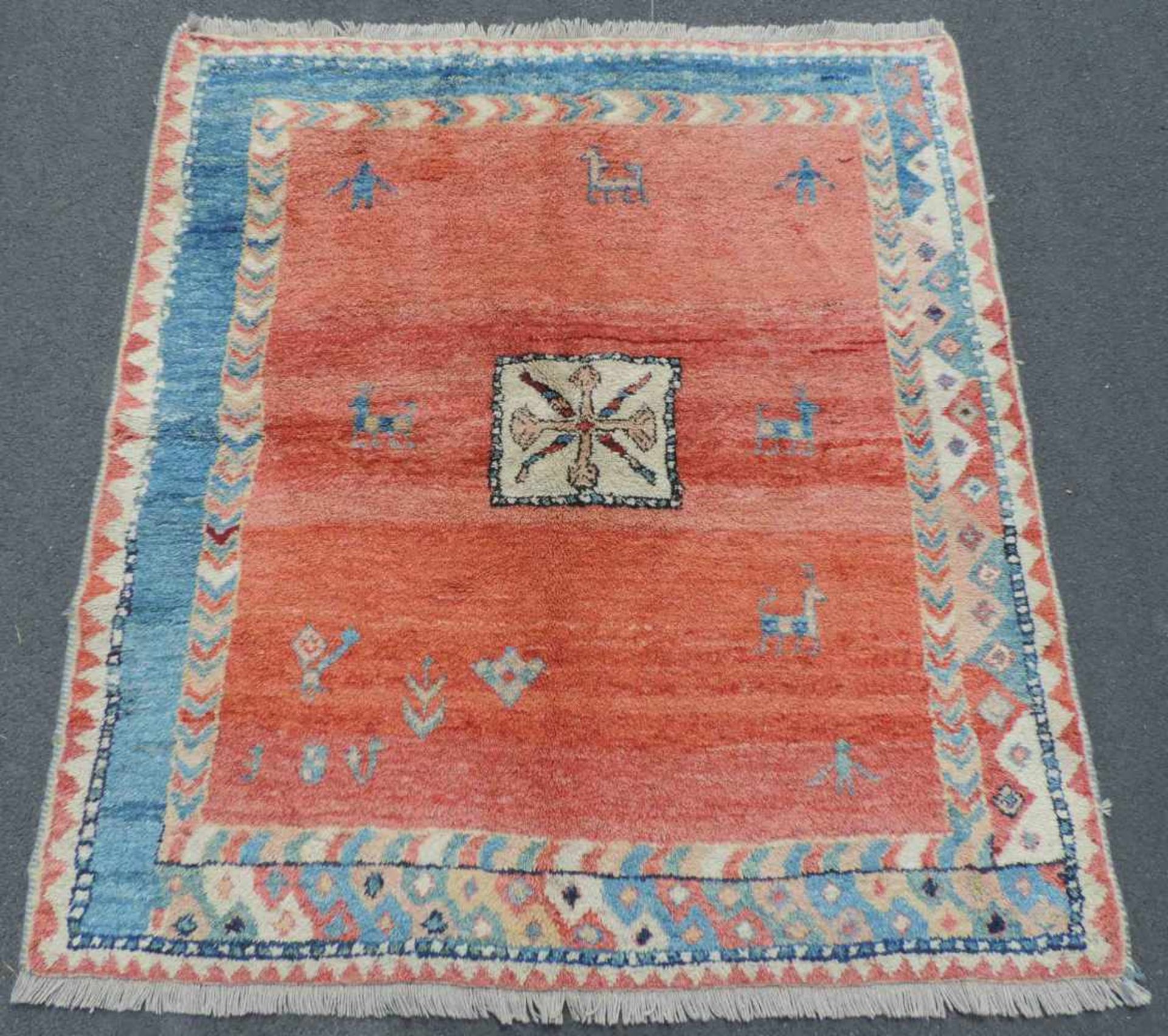 Gabbeh Persian carpet. Iran. Tribal rug