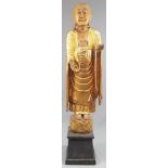 Buddha. Carved hardwood. 103 cm high.