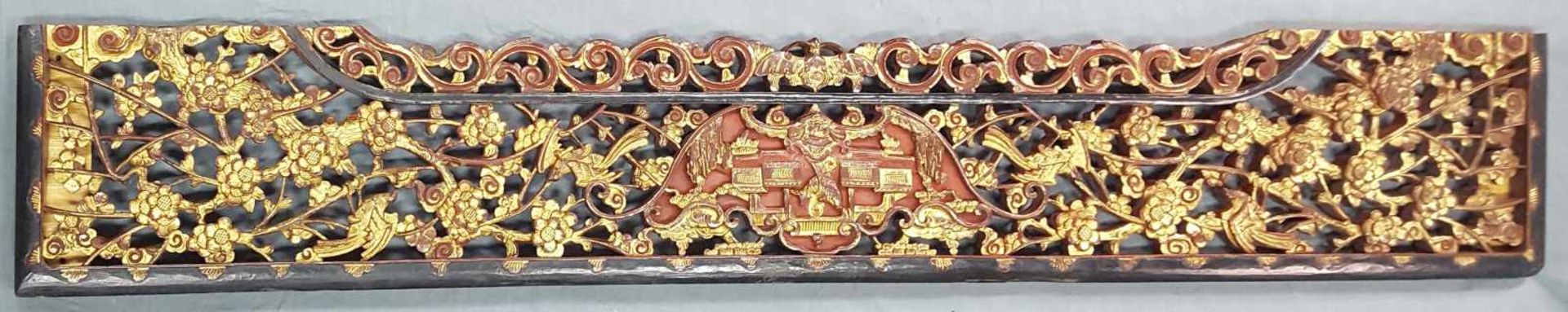 Carving China. Probably 100 years old. Rectangular.