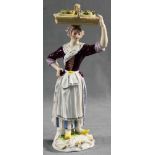 Meissen porcelain figure,''Pariser Ausrufer''. Fruit merchant.