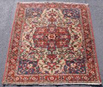 Bakhtiari Persian carpet. Iran. Old, around 1940.