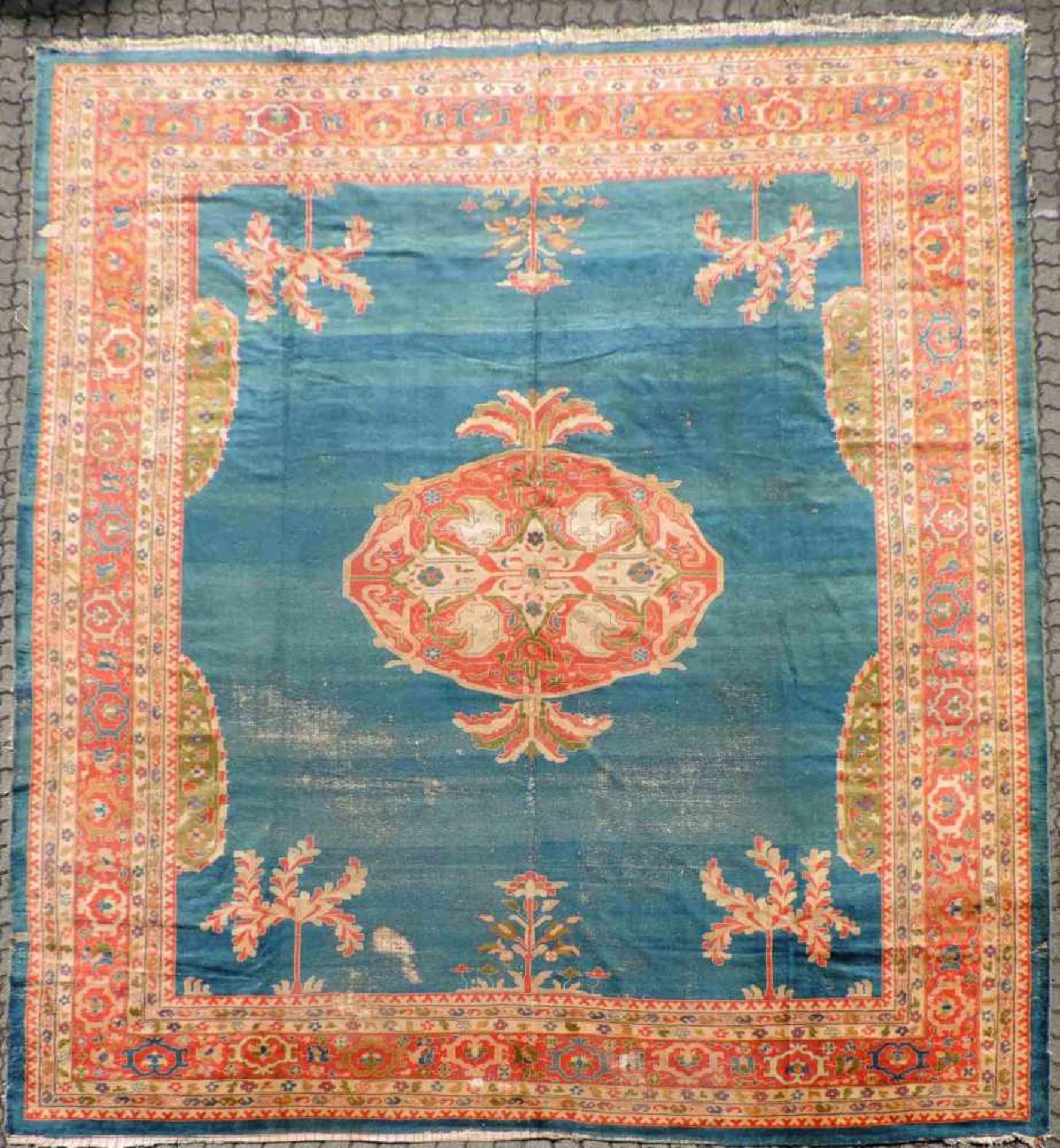 Smyrna Carpet, probably Turkey. Antique, around 1900.