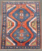 Kazak carpet. Caucasus. Antique, around 1870.