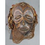 Dance mask. Wood. Proably Congo Chokwe. 23 cm high.