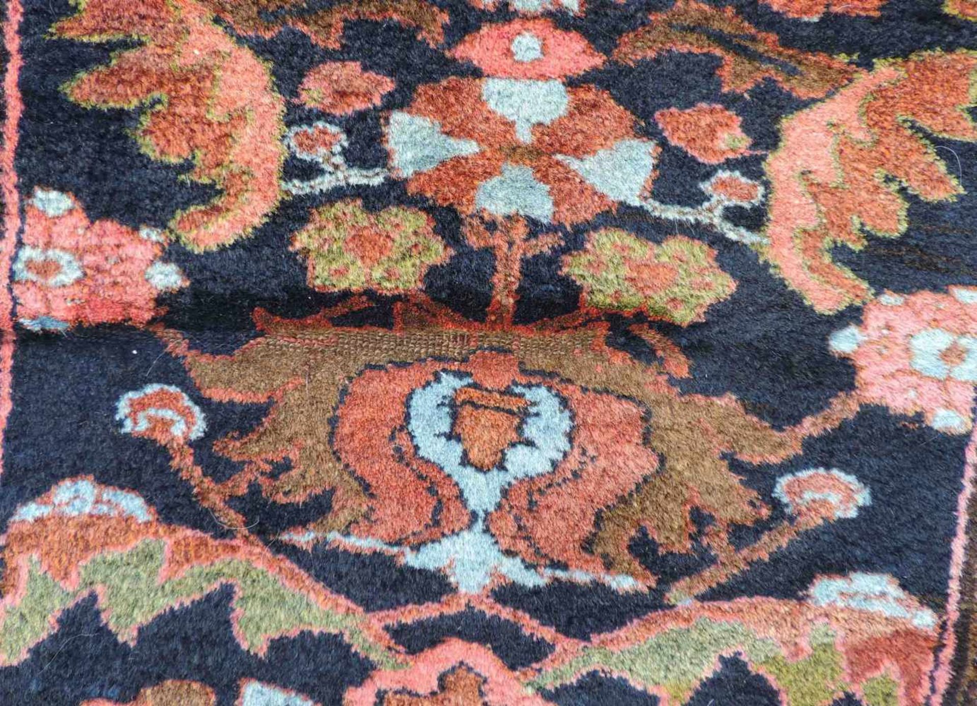 A pair of Nahawand Persian carpets. Iran. Old, around 1930. - Image 7 of 10