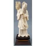 Hou Ji. God of field work. China / Japan. Ivory. Old, around 1920.