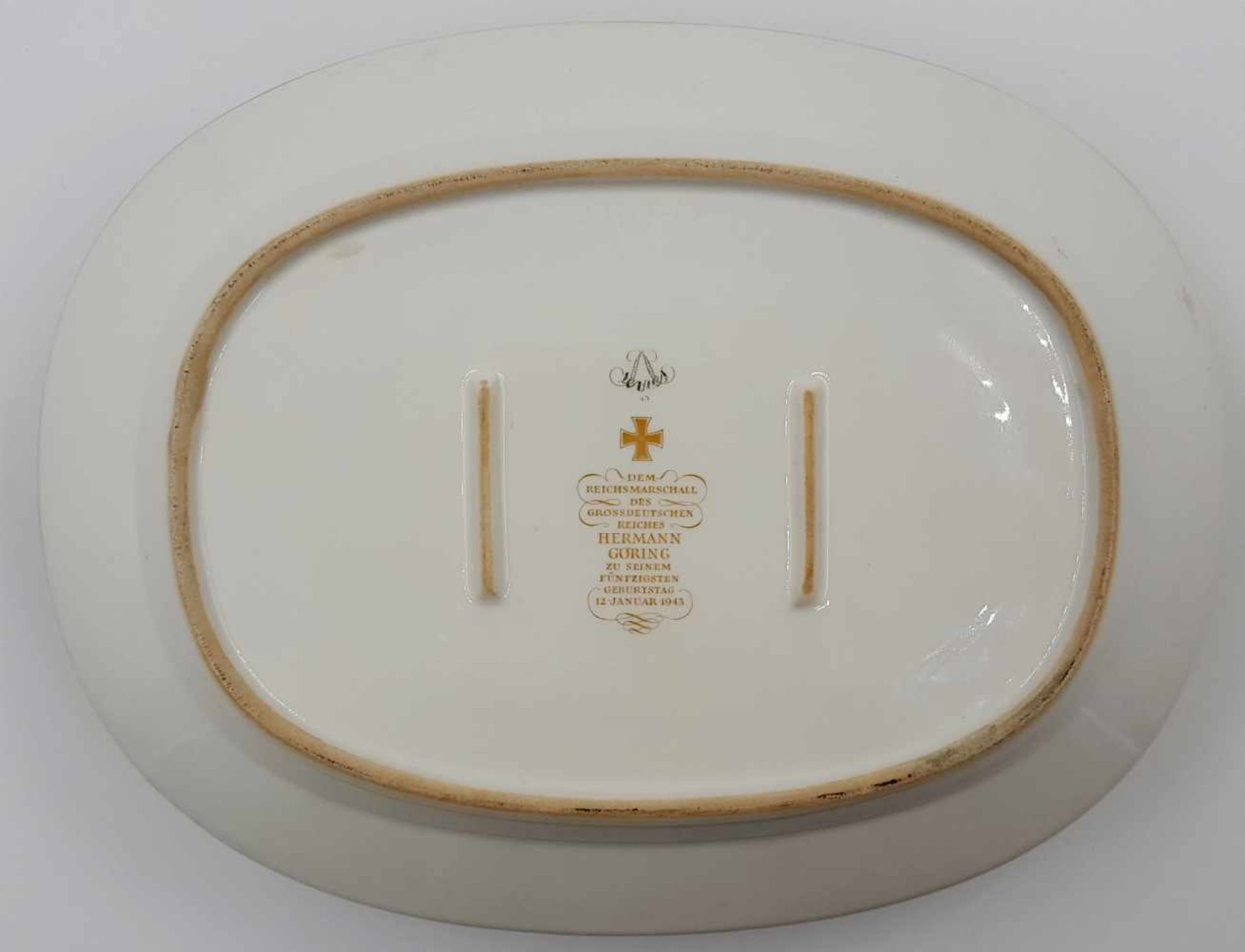 Sevres porcelain. France. Saucer "Sèvres 43" " 'Reichskreuz' "< - Image 6 of 9