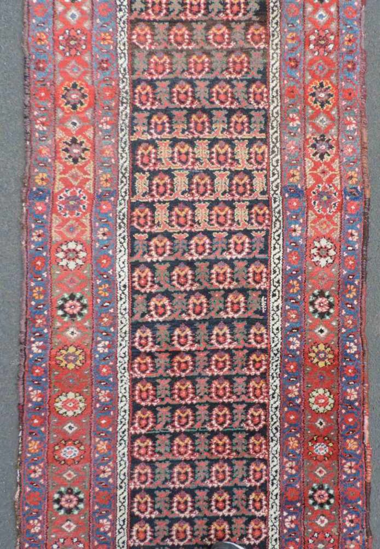 Nahawand Persian carpet. Narrow runner. Iran. Old, around 1940. - Image 3 of 7