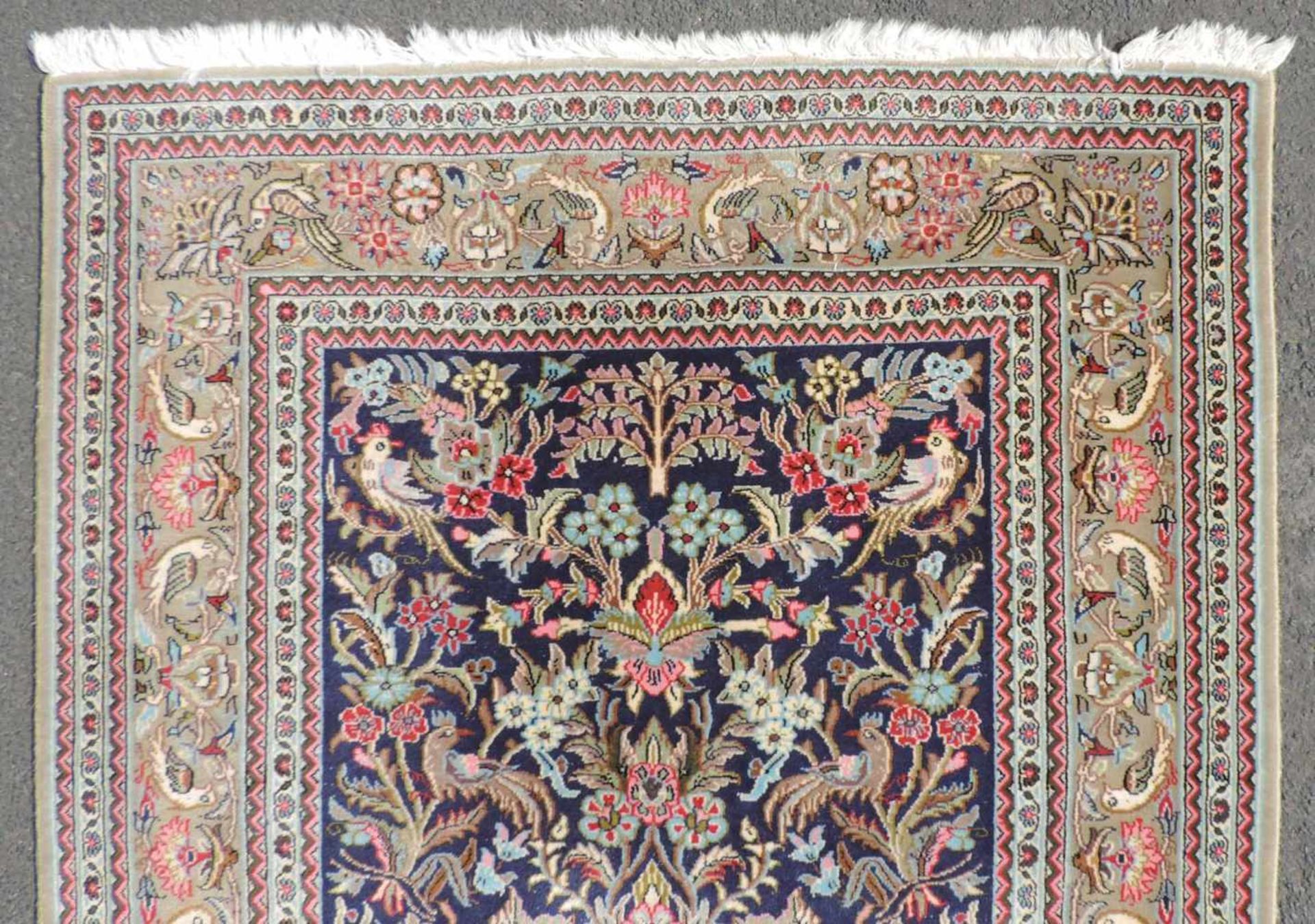 Qom Persian carpet, Iran. Fine knotting. - Image 3 of 4
