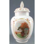 KPM vase with lid, model number 6321. Temple.