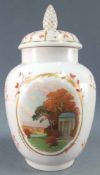 KPM vase with lid, model number 6321. Temple.