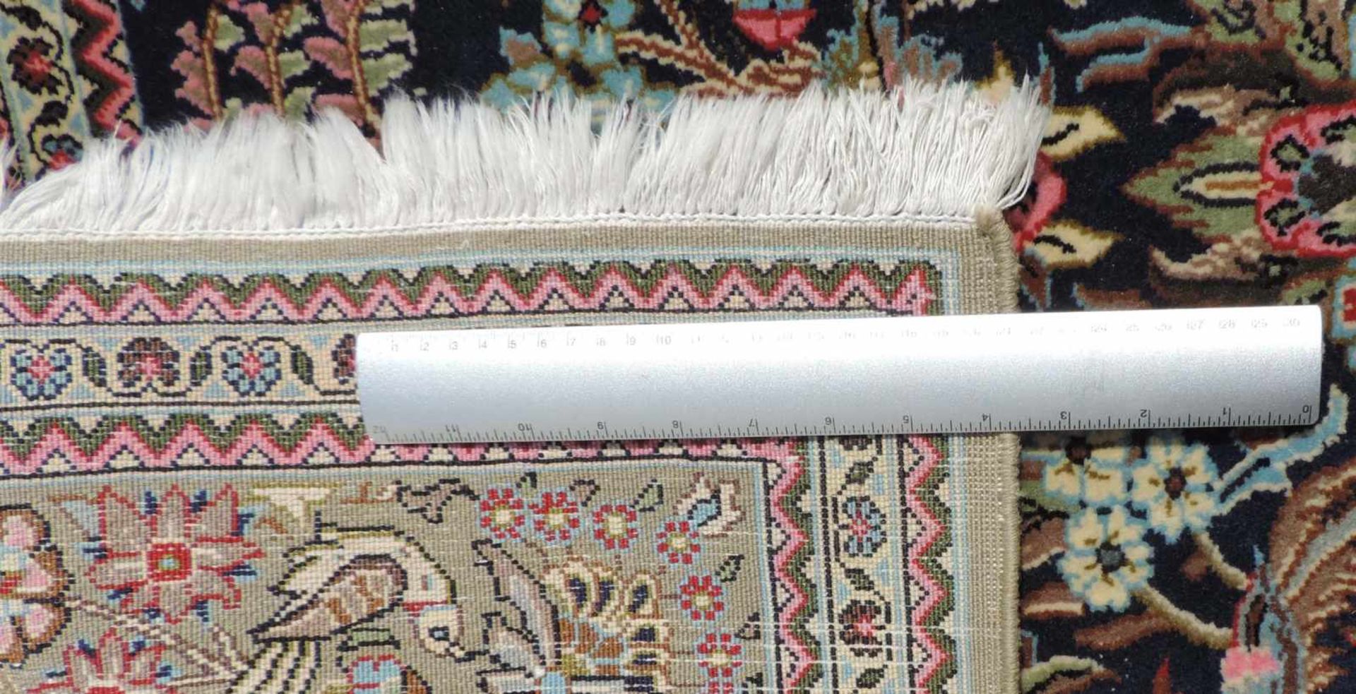 Qom Persian carpet, Iran. Fine knotting. - Image 4 of 4