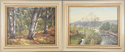 Rudolf Conrad Erich ALLWARDT (1902-1983). Two landscapes.