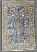 Isfahan Rug. Very fine knotting.