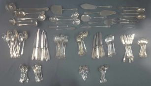 Wilkens "Pagode" silver 800, Art Deco cutlery.