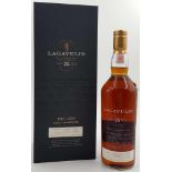 Lagavulin Islay Single Malt Scotch Whiskey 25 Years Edition.