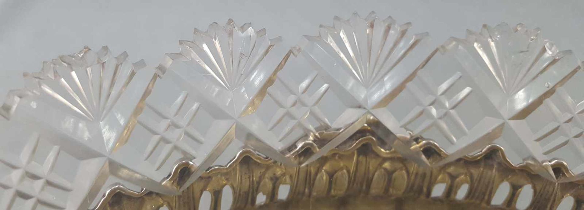 Jardiniere. Silver with original lead crystal glas insert. - Bild 2 aus 12