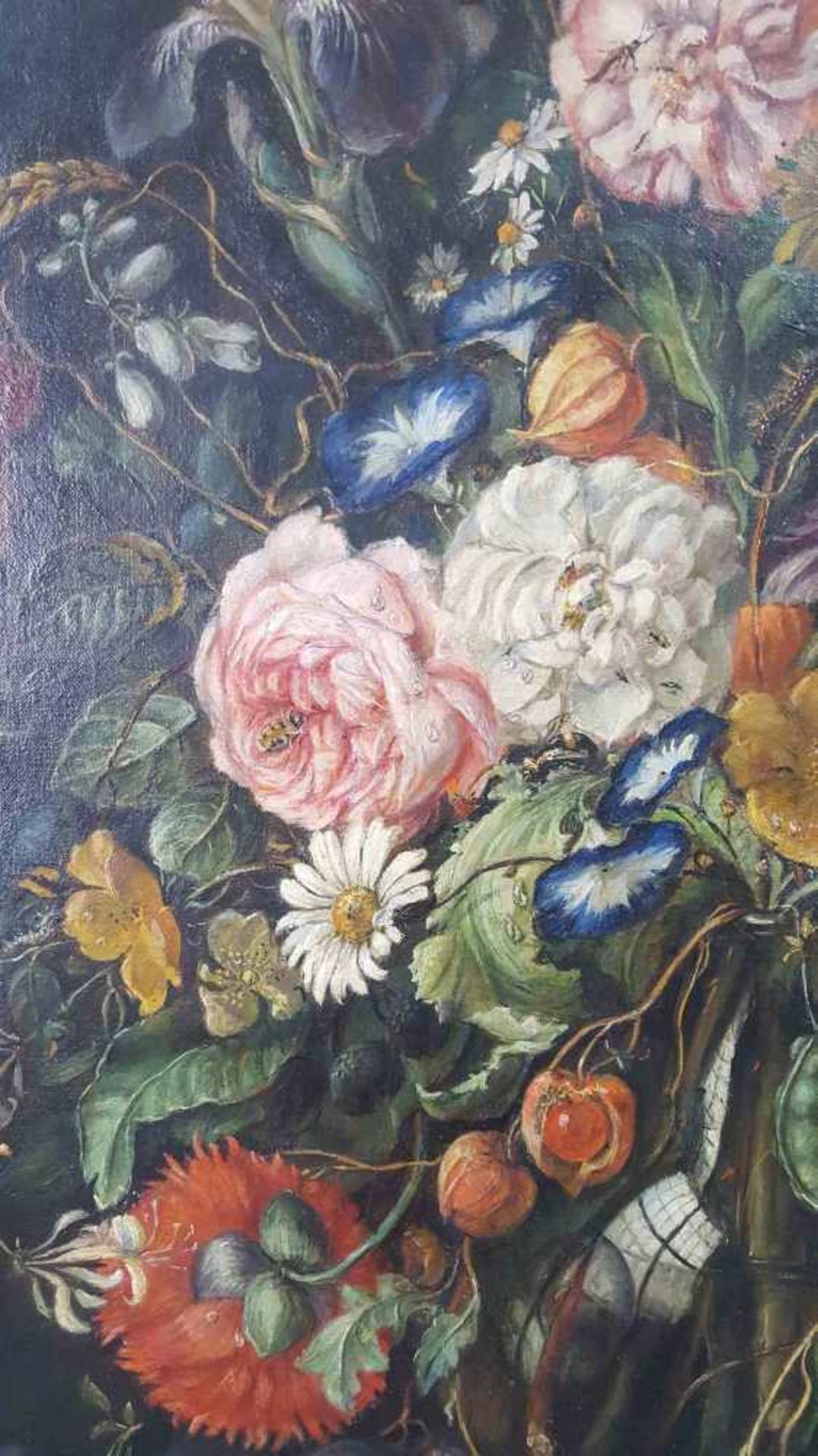 After Cornelis Jansz DE HEEM (1631 - 1695). Flower still life with insects. - Bild 6 aus 11