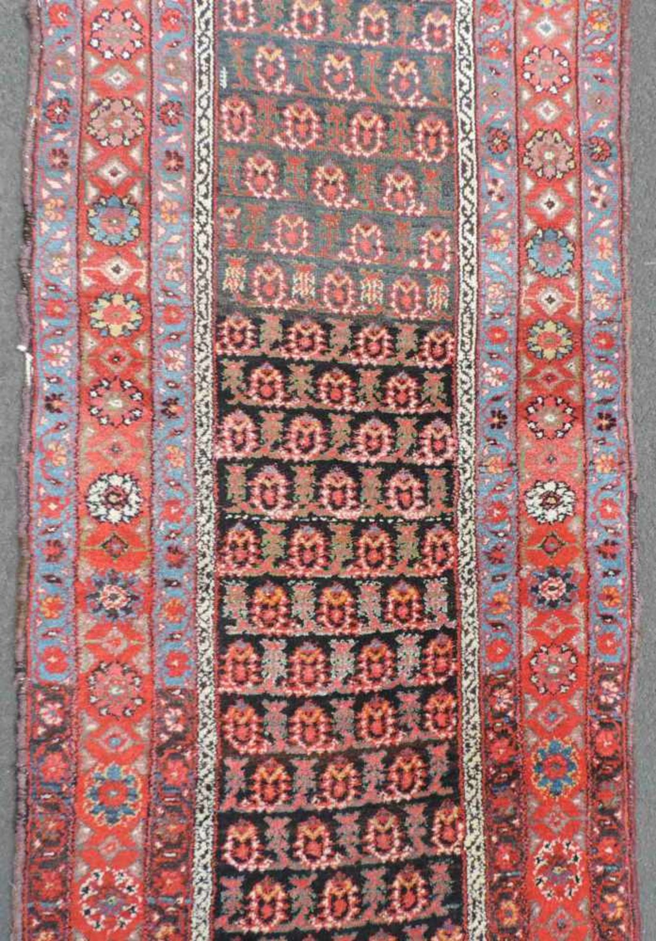 Nahawand Persian carpet. Narrow runner. Iran. Old, around 1940. - Image 5 of 7
