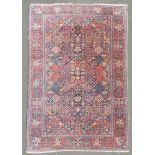 Kashan cork Persian carpet. Iran. Old, 1st half of the 20th century.