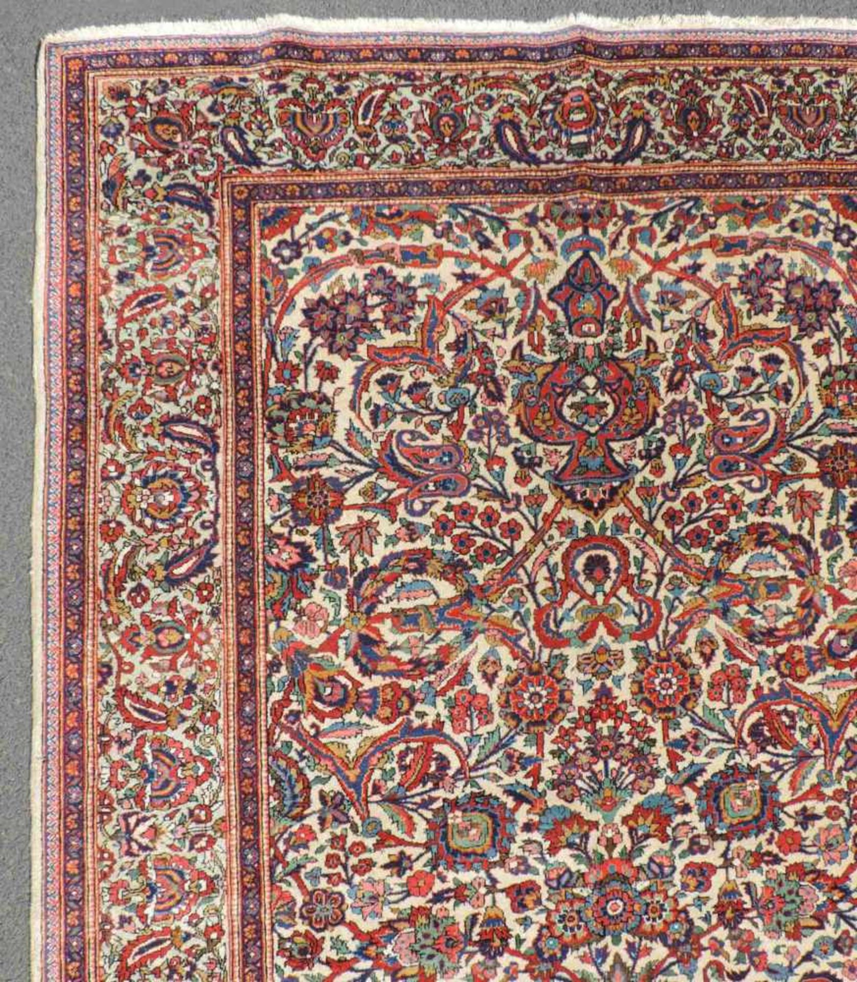 Kashan Persian carpet. Iran. Old, mid-20th century. - Image 4 of 6