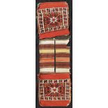 Bergama Hybe tribal rug. Double bag. Turkey. Antique, 19th century.