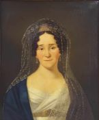 Attributed to Gotthelf Leberecht GLAESER (1784 - 1851). Very fine female portrait.