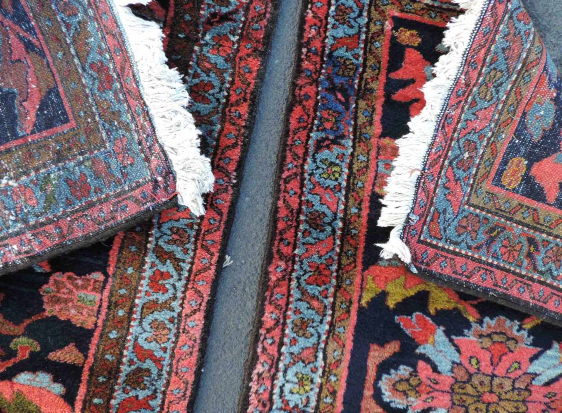 A pair of Nahawand Persian carpets. Iran. Old, around 1930. - Image 10 of 10