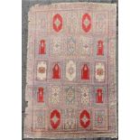 Kayserie silk carpet. Turkey. Antique, around 1900.