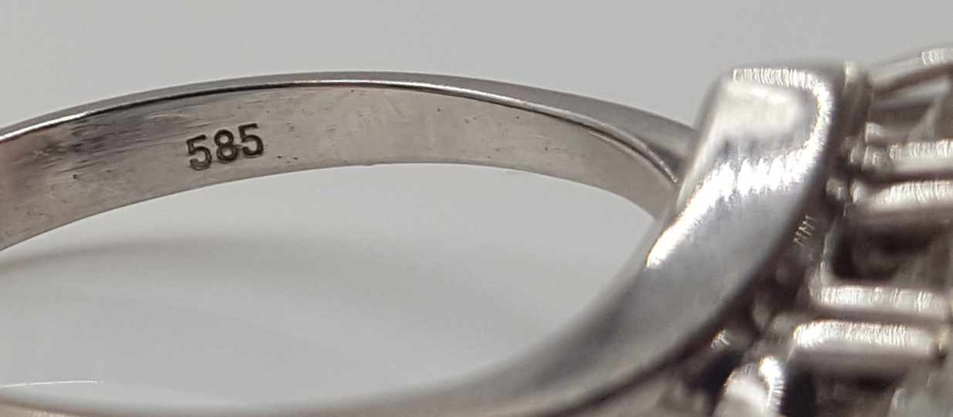 White gold 585 ring with 6 brilliants. - Bild 5 aus 7