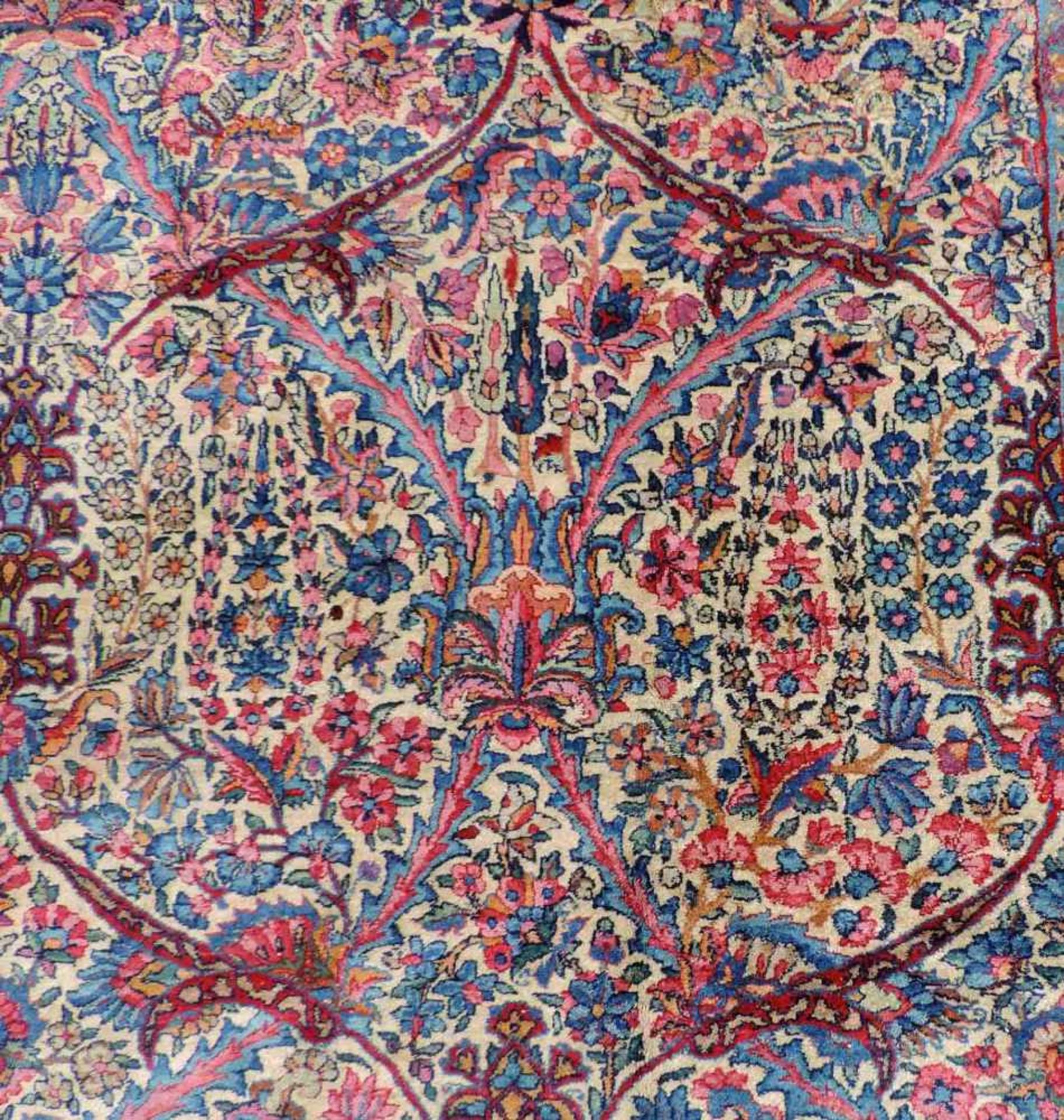Kerman Persian carpet. Iran. Old, around 1925. Fine knotting. - Bild 9 aus 11