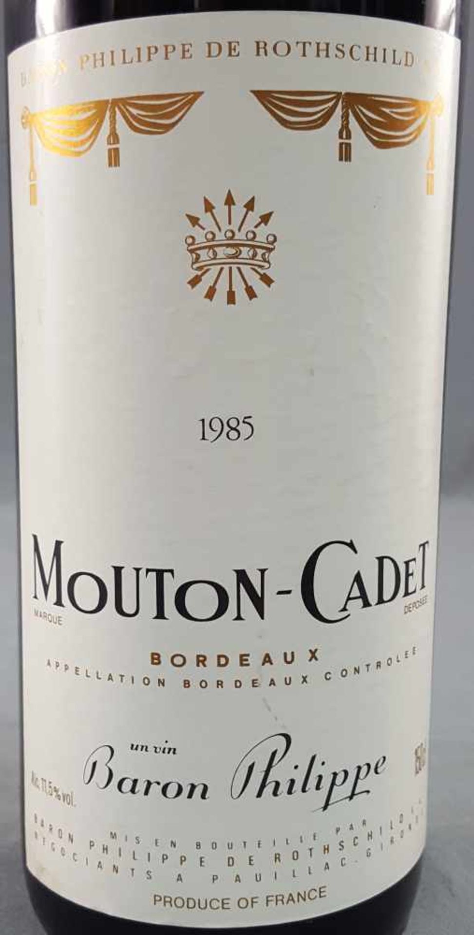 1985 Mouton Cadet Bordeaux. Magnum. - Bild 5 aus 8