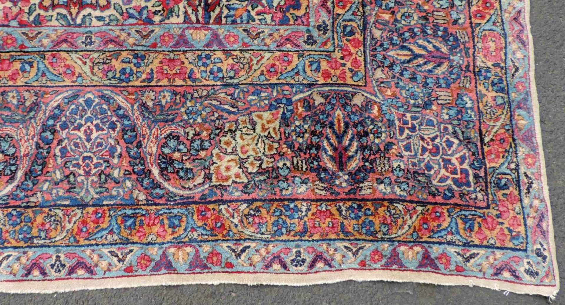 Kerman Persian carpet. Iran. Old, around 1925. Fine knotting. - Bild 6 aus 11