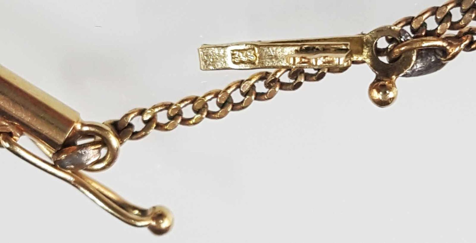 Ring, three chains and two pendants. Yellow gold 333; 11.1 grams total. - Bild 17 aus 17