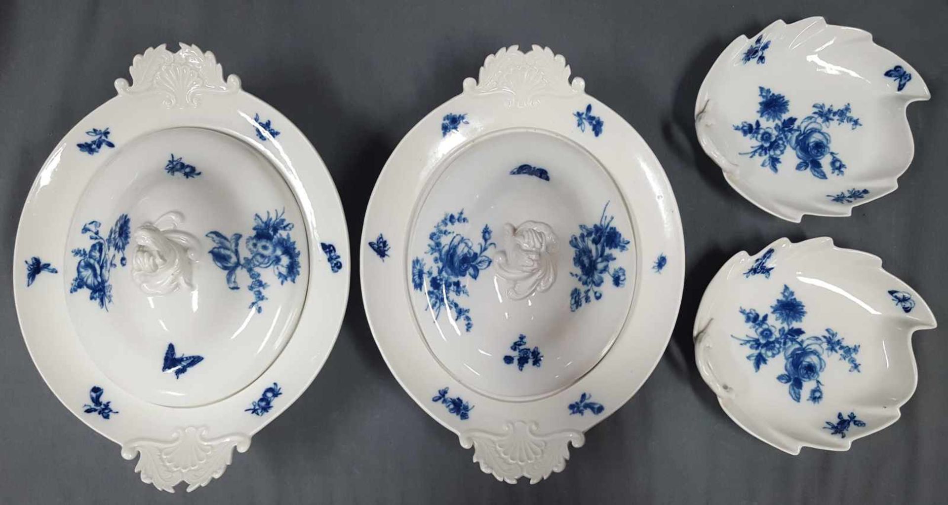Meissen porcelain, ''Blaue Blume mit Insekten''. - Image 19 of 19