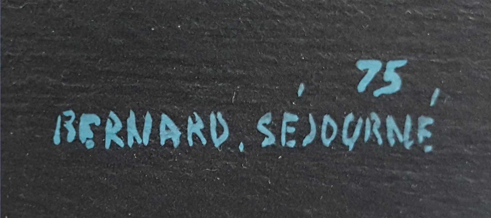 Bernard SEJOURNE (1945-1994). Blue with shells. 1975. - Image 2 of 4