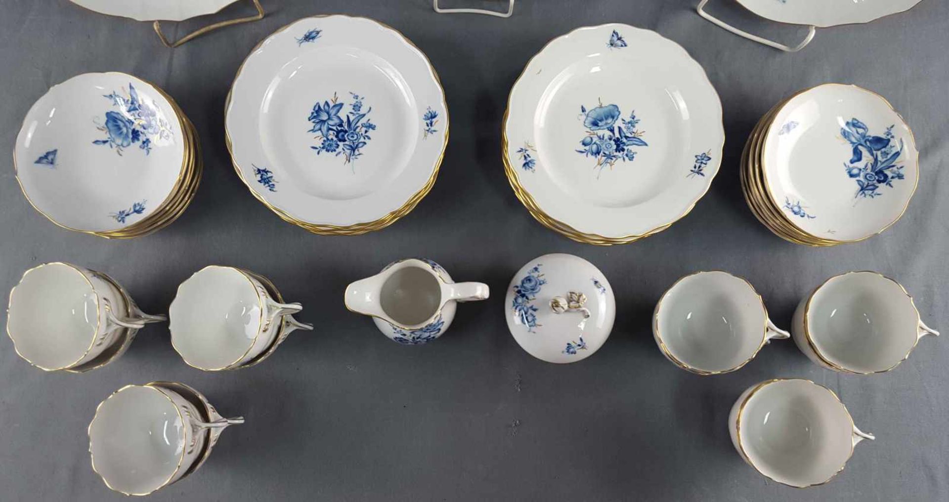 Coffee service Meissen porcelain for 12 persons. No coffee pot. - Image 13 of 19