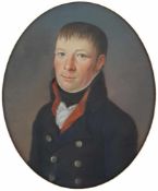 PORTRAITIST (XVIII - XIX). Men's portrait, around 1800.