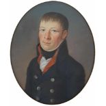 PORTRAITIST (XVIII - XIX). Men's portrait, around 1800.