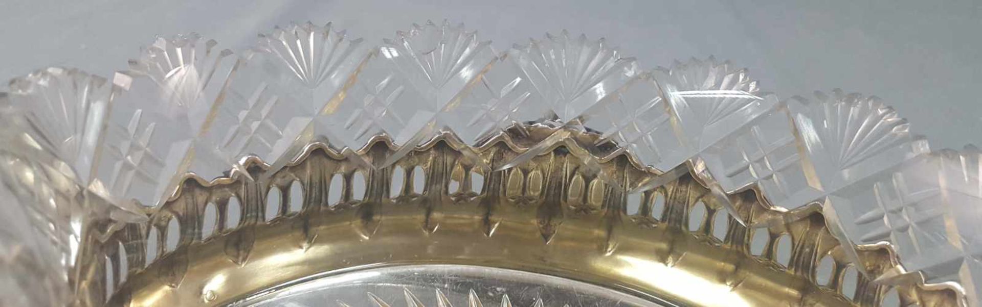 Jardiniere. Silver with original lead crystal glas insert. - Bild 3 aus 12