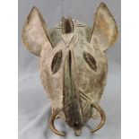 Mask. Brass? Benin? Mice elephant?