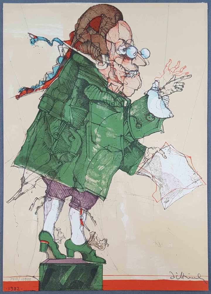 Paul WUNDERLICH (1927 - 2010). "Tête de Femme", from "Die Kunst der Graphik"< - Image 2 of 13