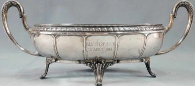 Jardinière, silver 800, crescent / crown.<