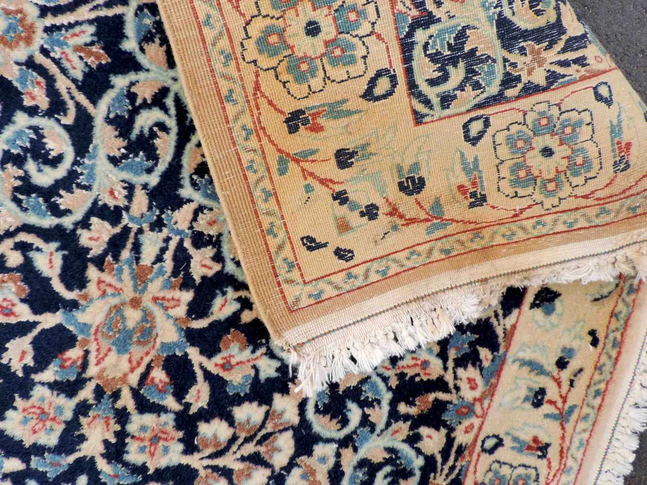 Nain "Tudesch" Persian carpet. Iran. Very fine knotting. - Image 2 of 3