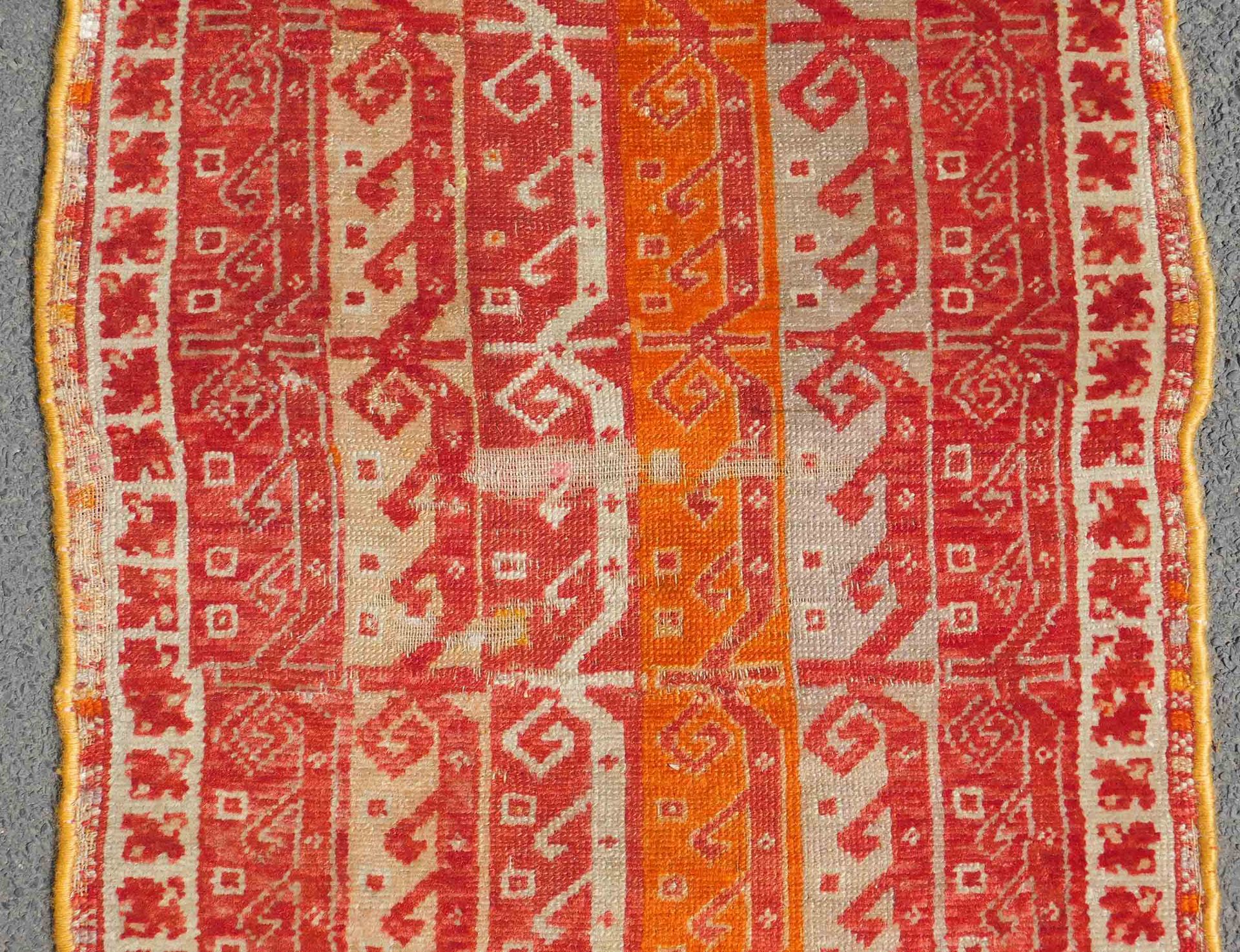 3 Anatol carpets. Knotted by hand. Wool on wool. Turkey.Kirsehir Yastik, 143 cm x 62 cm, antique, - Bild 6 aus 9