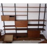 Poul Cadovius modular shelving system. "ROYAL SYSTEM".Comprehensive. Photographed before