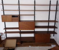 Poul Cadovius modular shelving system. "ROYAL SYSTEM".Comprehensive. Photographed before